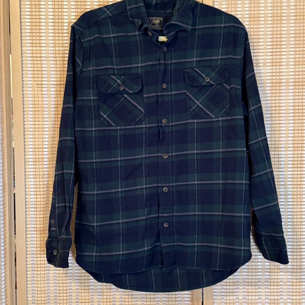 Jachs Heritage Mens M Flannel‎ Long Sleeve Button Up Plaid Western Preppy Ranch